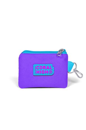 Coral High Kids Mor Pembe Mavi K-Pop Desenli Bozuk Para Çantası 21851 - 2