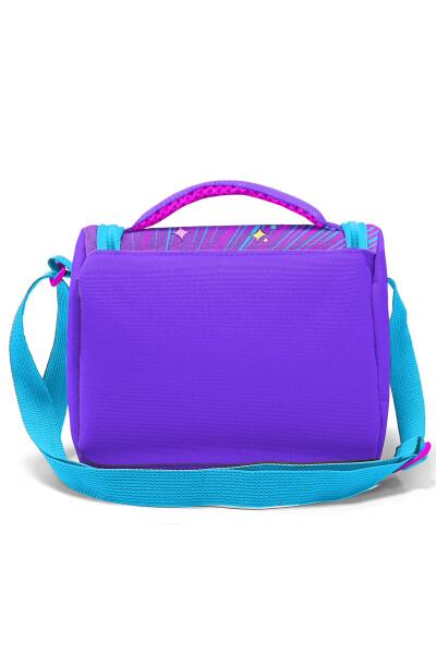 Coral High Kids Mor Pembe Mavi Simli K-Pop Desenli Thermo Beslenme Çantası 11849 - 3
