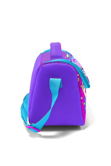 Coral High Kids Mor Pembe Mavi Simli K-Pop Desenli Thermo Beslenme Çantası 11849 - 2