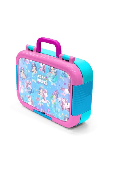 Coral High Kids Mor Pembe Unicorn Deniz Kızı Desenli Paslanmaz Çelik Beslenme Kabı 39310 - 4