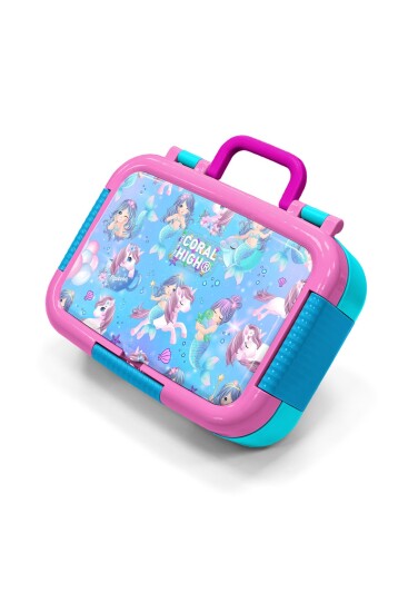 Coral High Kids Mor Pembe Unicorn Deniz Kızı Desenli Paslanmaz Çelik Beslenme Kabı 39310 