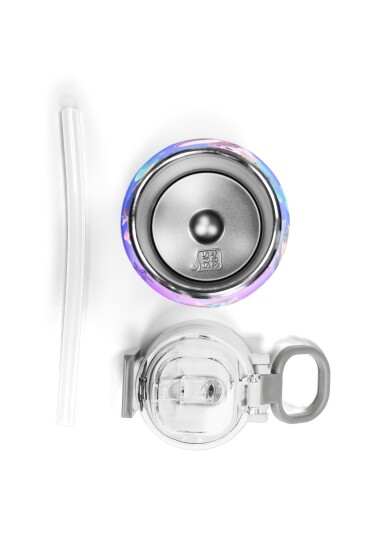 Coral High Kids Mor Pembe Unicorn Deniz Kızı Desenli Pipetli ve Direkt İçim Çelik Termos 500 ml 31982 - 7