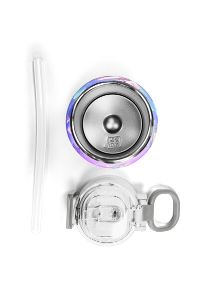 Coral High Kids Mor Pembe Unicorn Deniz Kızı Desenli Pipetli ve Direkt İçim Çelik Termos 500 ml 31982 - 7