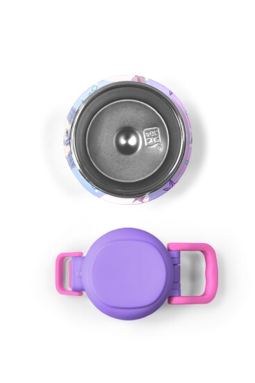 Coral High Kids Mor Pembe Unicorn Deniz Kızı Desenli Pipetli ve Direkt İçim Çelik Termos 500 ml 31982 - 8