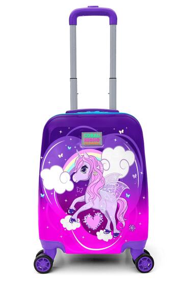 Coral High Kids Mor Pembe Unicorn Desenli Çocuk Valizi 16710 