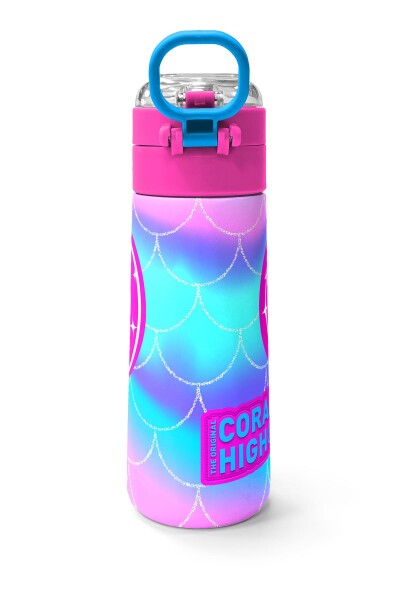 Coral High Kids Mor Pembe Unicorn Desenli Pipetli ve Direkt İçim Çelik Termos 500 ml 31807 - 4