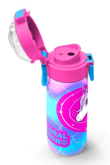 Coral High Kids Mor Pembe Unicorn Desenli Pipetli ve Direkt İçim Çelik Termos 500 ml 31807 - 6