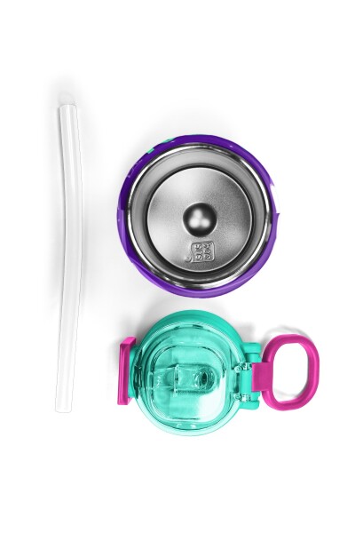 Coral High Kids Mor Pembe Unicorn Desenli Pipetli ve Direkt İçim Çelik Termos 500 ml 31923 - 7