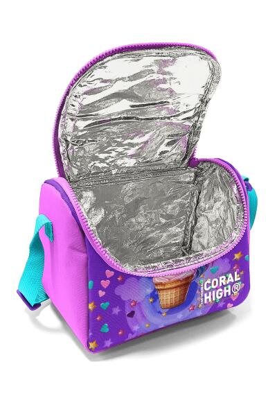 Coral High Kids Mor Pembe Unicorn Desenli Thermo Beslenme Çantası 12782 - 4
