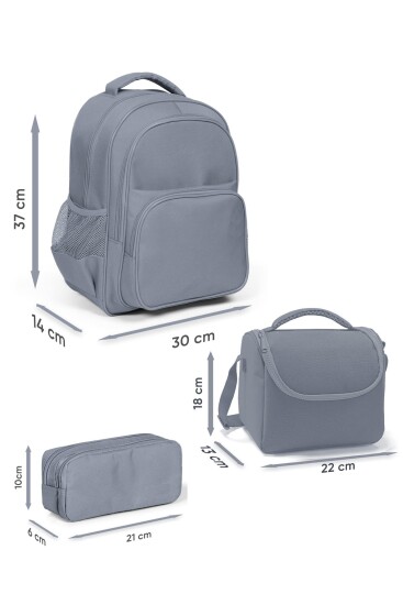 Coral High Kids Mor Pembe Unicorn Dondurma Desenli 3’lü Okul Çanta Seti SET0114421 - 2