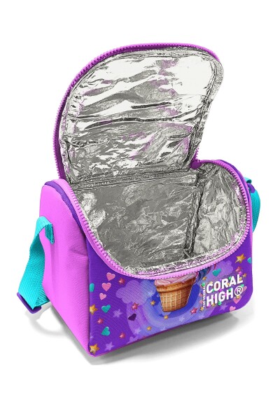 Coral High Kids Mor Pembe Unicorn Dondurma Desenli 3’lü Okul Çanta Seti SET0114421 - 4