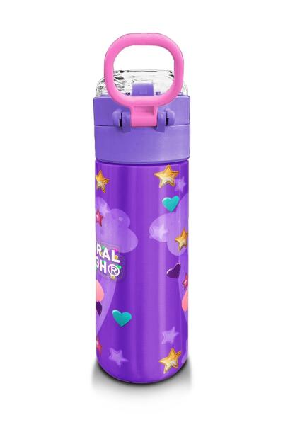 Coral High Kids Mor Pembe Unicorn Dondurma Desenli Pipetli ve Direkt İçim Çelik Termos 500 ml 31859 - 3