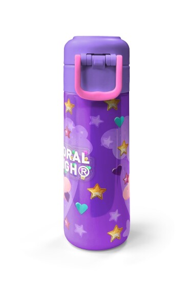 Coral High Kids Mor Pembe Unicorn Dondurma Desenli Pipetli ve Direkt İçim Çelik Termos 500 ml 31859 - 7