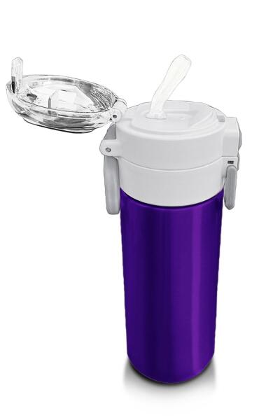 Coral High Kids Mor Pipetli ve Direkt İçim Çelik Termos 500 ml 31826 - 5