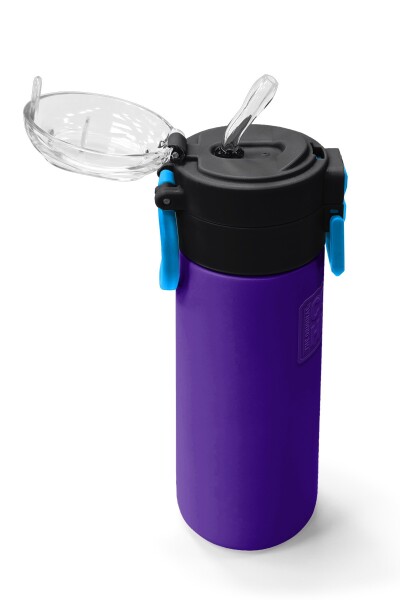 Coral High Kids Mor Pipetli ve Direkt İçim Çelik Termos 500 ml 31826 - 5