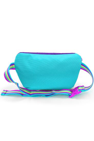 Coral High Kids Mor Rainbow Fermuarlı Bel Çantası 11554 - 5