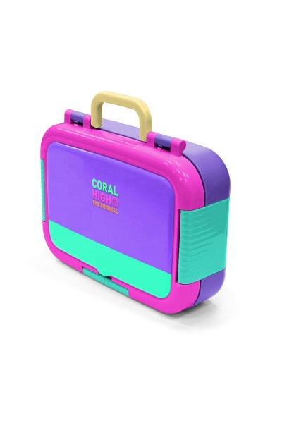 Coral High Kids Mor Renk Detaylı Desenli Paslanmaz Çelik Beslenme Kabı 39247 - 4