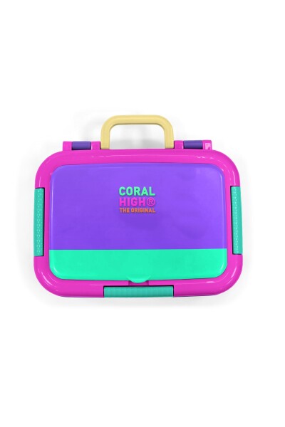 Coral High Kids Mor Renk Detaylı Desenli Paslanmaz Çelik Beslenme Kabı 39247 - 5