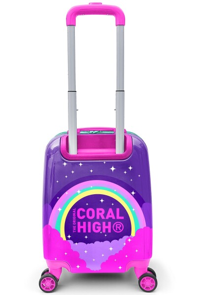 Coral High Kids Mor Su Yeşili Unicorn Desenli Çocuk Valizi 16729 - 4