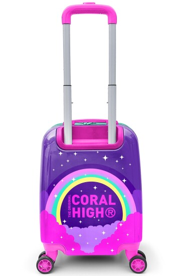 Coral High Kids Mor Su Yeşili Unicorn Desenli Çocuk Valizi 16729 - 4