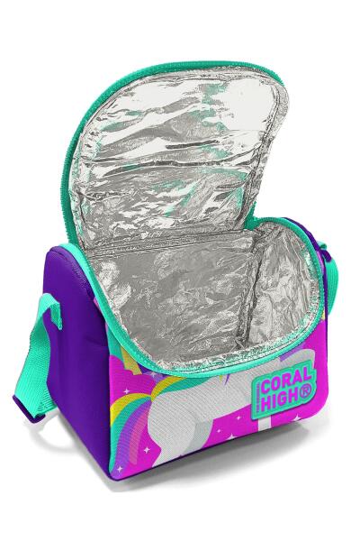 Coral High Kids Mor Su Yeşili Unicorn Desenli Thermo Beslenme Çantası 11833 - 4