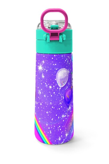 Coral High Kids Mor Unicorn Desenli Pipetli ve Direkt İçim Çelik Termos 500 ml 31837 - 4