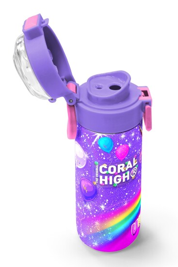 Coral High Kids Mor Unicorn Desenli Pipetli ve Direkt İçim Çelik Termos 500 ml 31837 - 6