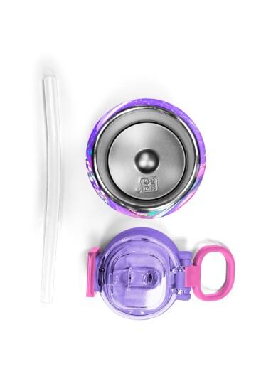 Coral High Kids Mor Unicorn Desenli Pipetli ve Direkt İçim Çelik Termos 500 ml 31837 - 7