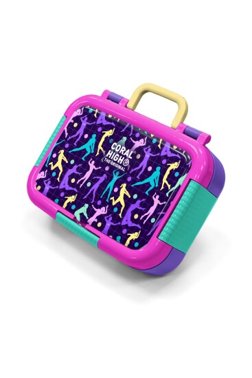 Coral High Kids Mor Voleybol Desenli Paslanmaz Çelik Beslenme Kabı 39170 - 1