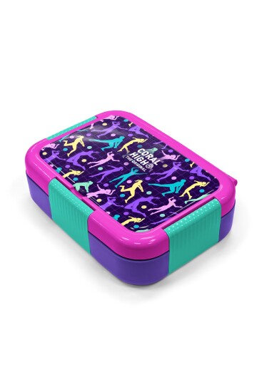 Coral High Kids Mor Voleybol Desenli Paslanmaz Çelik Beslenme Kabı 39170 - 2