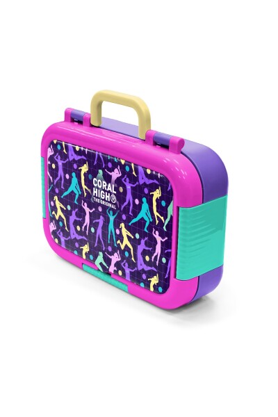 Coral High Kids Mor Voleybol Desenli Paslanmaz Çelik Beslenme Kabı 39170 - 4