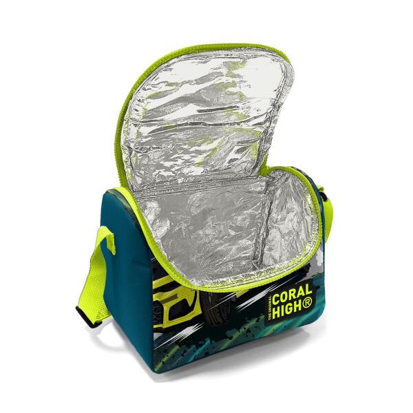 Coral High Kids Nefti Fosforlu Sarı Araba Desenli 3’lü Okul Çanta Seti SET0114406 - 4