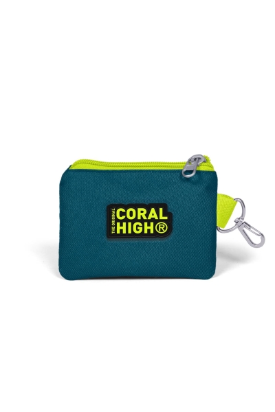 Coral High Kids Nefti Fosforlu Sarı Araba Desenli Bozuk Para Çantası 21854 - 2