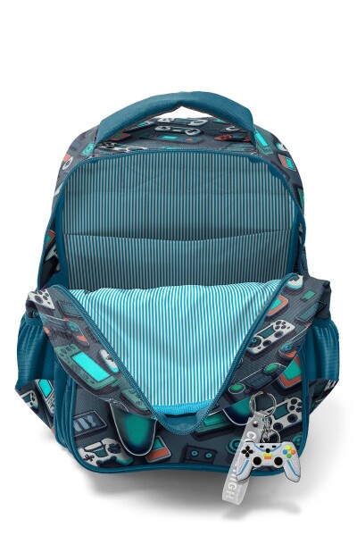 Coral High Kids Nefti Gamer Desenli 3’lü Okul Çanta Seti SET0114423 - 3