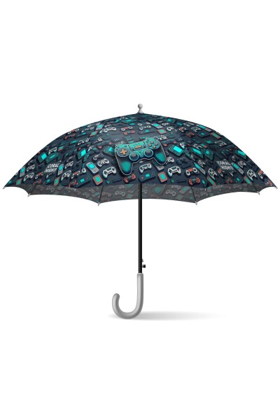 Coral High Kids Nefti Gamer Desenli Çocuk Şemsiyesi 12678 - 6