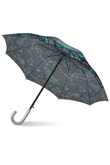 Coral High Kids Nefti Gamer Desenli Çocuk Şemsiyesi 12678 - 5