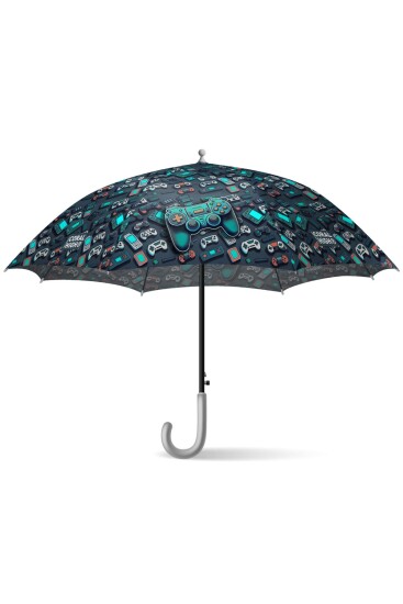 Coral High Kids Nefti Gamer Desenli Çocuk Şemsiyesi 12678 - 6