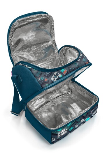 Coral High Kids Nefti Gamer Desenli Thermo İki Katlı Beslenme Çantası 37220 - 2