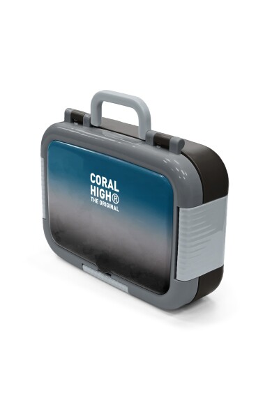 Coral High Kids Nefti Gri Renk Geçişli Desenli Paslanmaz Çelik Beslenme Kabı 39176 - 4