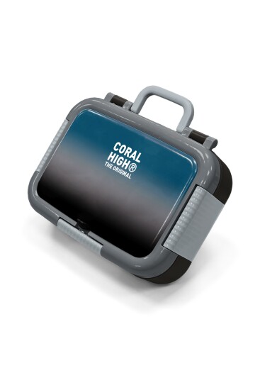 Coral High Kids Nefti Gri Renk Geçişli Desenli Paslanmaz Çelik Beslenme Kabı 39176 - Coral High