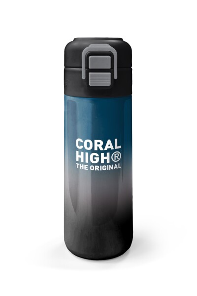 Coral High Kids Nefti Gri Renk Geçişli Pipetli ve Direkt İçim Çelik Termos 500 ml 31855 - 4