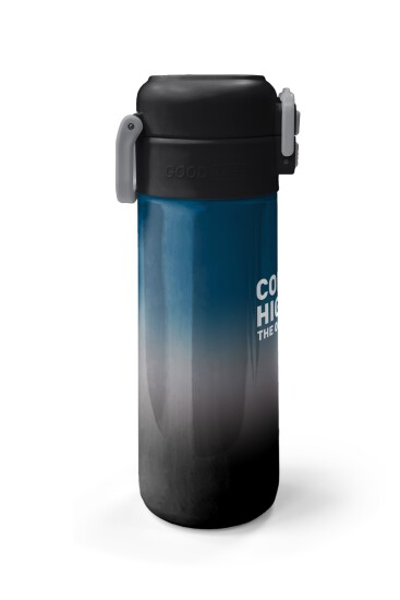 Coral High Kids Nefti Gri Renk Geçişli Pipetli ve Direkt İçim Çelik Termos 500 ml 31855 - 5