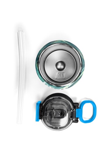 Coral High Kids Nefti Kamuflaj Desenli Pipetli ve Direkt İçim Çelik Termos 500 ml 31845 - 7