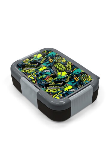 Coral High Kids Nefti Siyah Tamir Desenli Paslanmaz Çelik Beslenme Kabı 39297 - 2