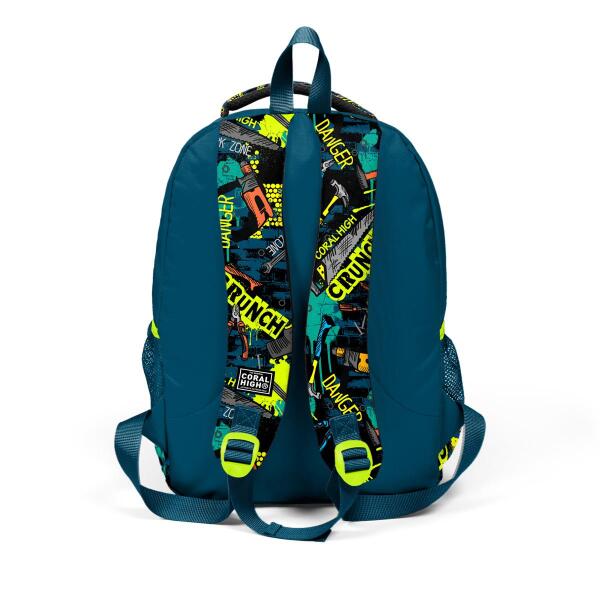 Coral High Kids Nefti Siyah Tamir Seti Desenli 3'lü Okul Çanta Seti SET0114417 - 5