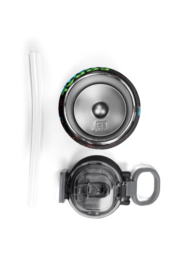 Coral High Kids Nefti Yarış Arabası Desenli Pipetli ve Direkt İçim Çelik Termos 500 ml 31966 - 7