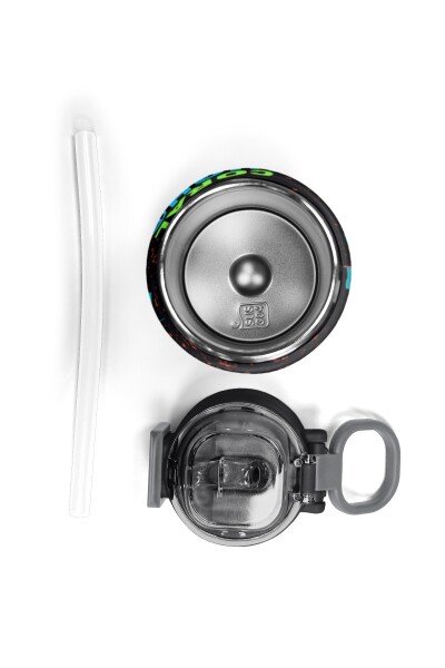 Coral High Kids Nefti Yarış Arabası Desenli Pipetli ve Direkt İçim Çelik Termos 500 ml 31966 - 7