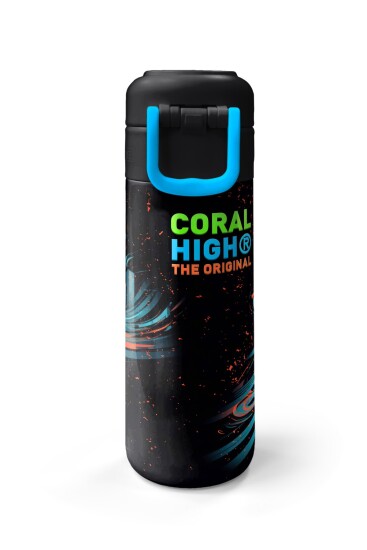 Coral High Kids Nefti Yarış Arabası Desenli Pipetli ve Direkt İçim Çelik Termos 500 ml 31966 - 7