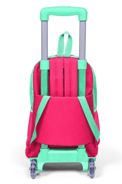 Coral High Kids Su Yeşilİ Neon Mercan Koala Desenli Üç Bölmeli Çekçekli Okul Sırt Çantası 23913 - 2