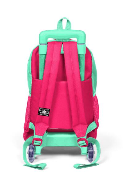 Coral High Kids Su Yeşilİ Neon Mercan Koala Desenli Üç Bölmeli Çekçekli Okul Sırt Çantası 23913 - 3